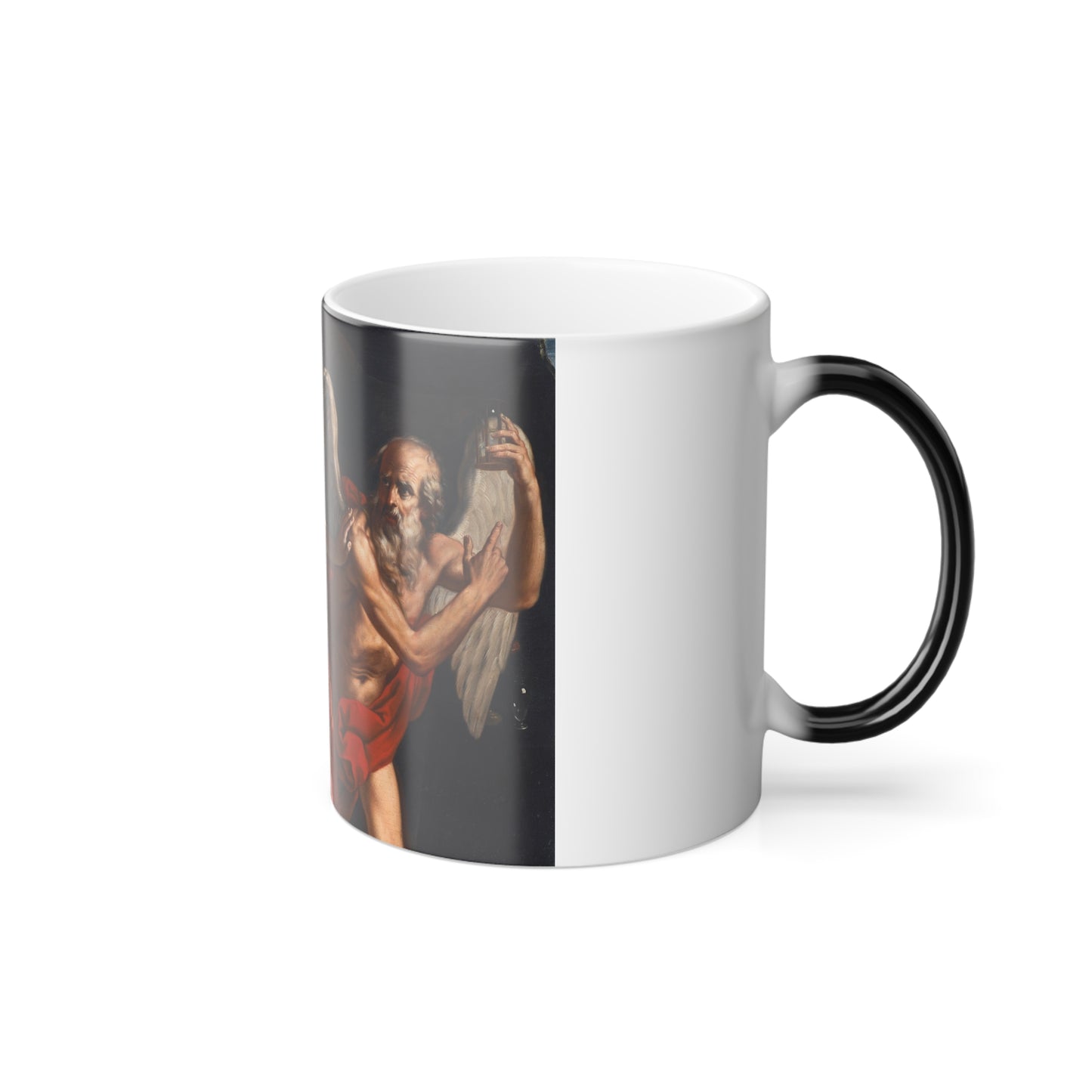 Elisabetta Sirani (1638-1665) Beauty Fending Off Time - Oil on Canvas - Color Changing Mug 11oz-Go Mug Yourself