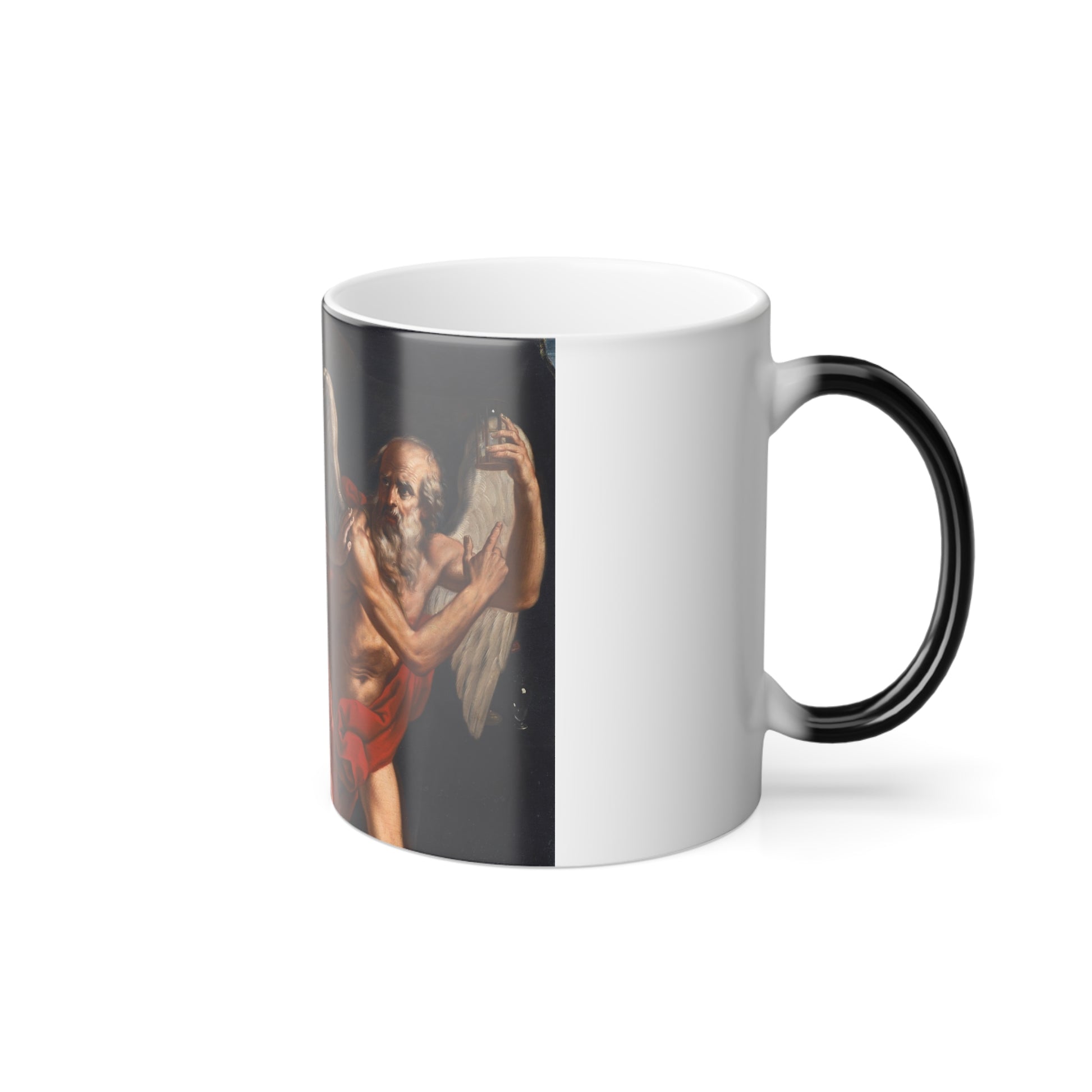 Elisabetta Sirani (1638-1665) Beauty Fending Off Time - Oil on Canvas - Color Changing Mug 11oz-Go Mug Yourself