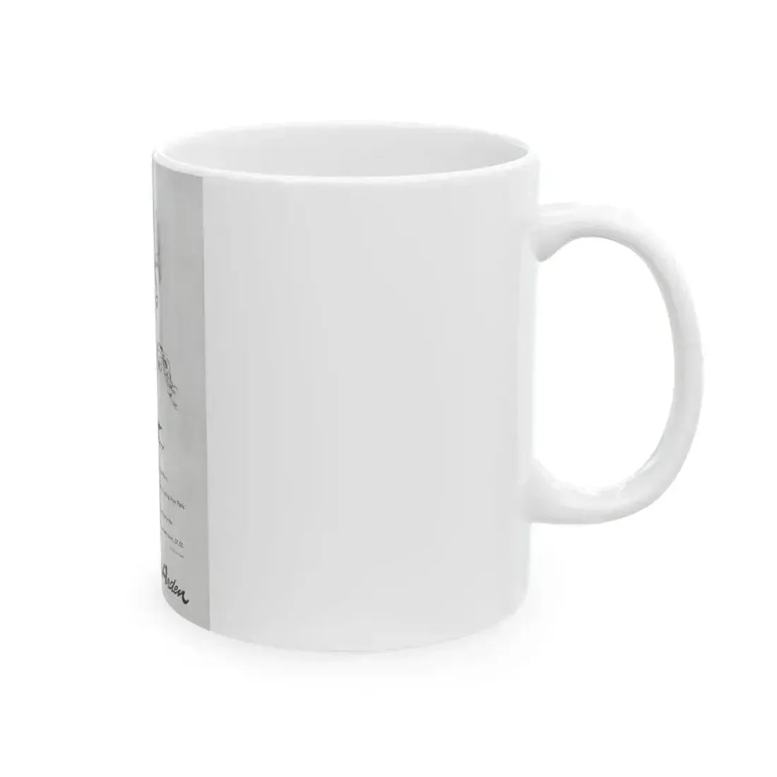 Elizabeth Arden advt, On dit..., 1947 - White Coffee Mug - Go Mug Yourself