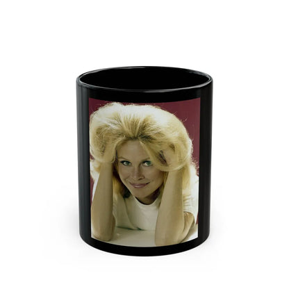 Elizabeth Montgomery #100 (Vintage Female Icon) Black Coffee Mug-11oz-Go Mug Yourself