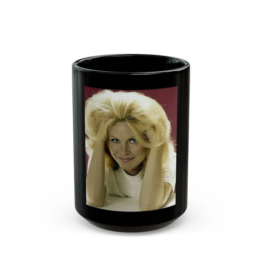 Elizabeth Montgomery #100 (Vintage Female Icon) Black Coffee Mug-15oz-Go Mug Yourself