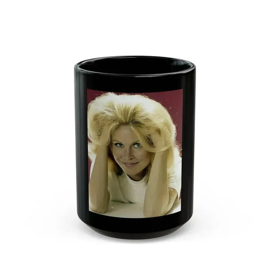 Elizabeth Montgomery #100 (Vintage Female Icon) Black Coffee Mug 15oz - Go Mug Yourself