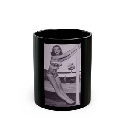 Elizabeth Montgomery #106 (Vintage Female Icon) Black Coffee Mug-11oz-Go Mug Yourself