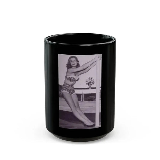 Elizabeth Montgomery #106 (Vintage Female Icon) Black Coffee Mug 15oz - Go Mug Yourself