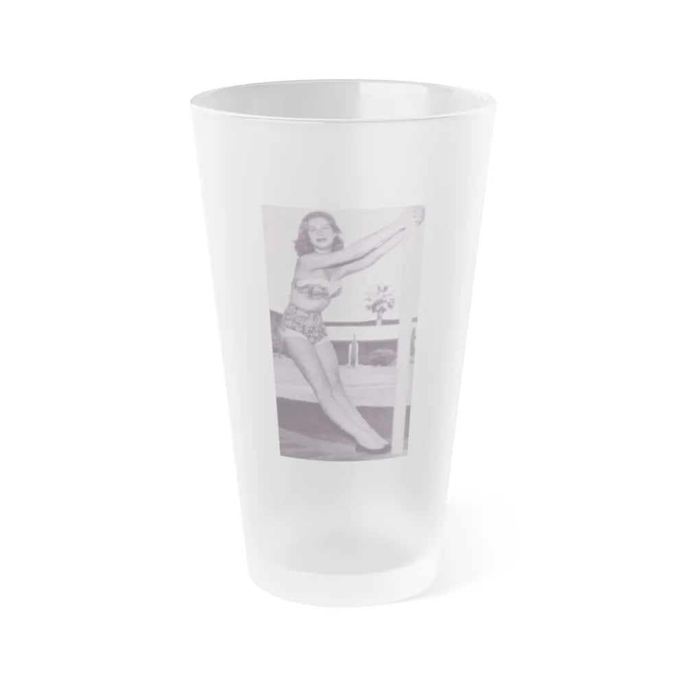 Elizabeth Montgomery #106 (Vintage Female Icon) Frosted Pint Glass 16oz-16oz-Frosted-Go Mug Yourself