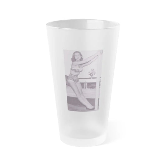 Elizabeth Montgomery #106 (Vintage Female Icon) Frosted Pint Glass 16oz-16oz-Frosted-Go Mug Yourself