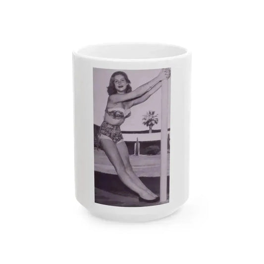 Elizabeth Montgomery #106 (Vintage Female Icon) White Coffee Mug 15oz - Go Mug Yourself