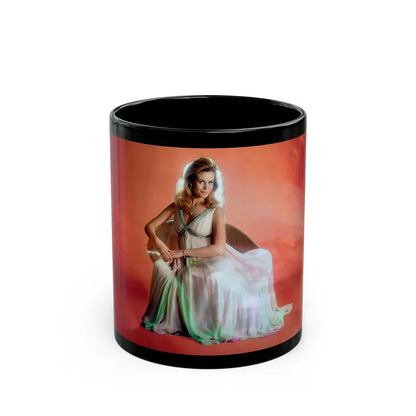 Elizabeth Montgomery #107 (Vintage Female Icon) Black Coffee Mug-11oz-Go Mug Yourself