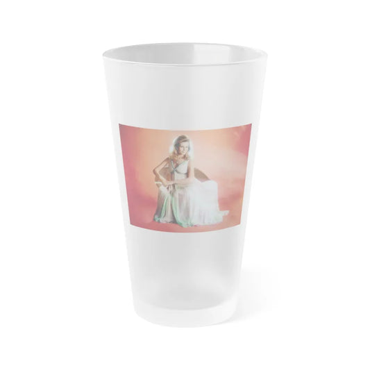 Elizabeth Montgomery #107 (Vintage Female Icon) Frosted Pint Glass 16oz-16oz-Frosted-Go Mug Yourself