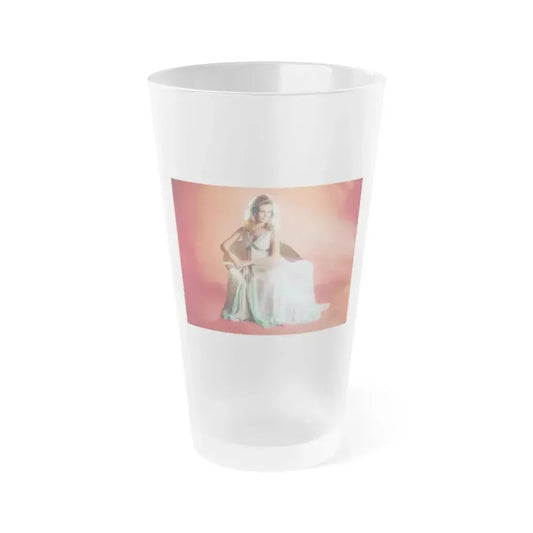 Elizabeth Montgomery #107 (Vintage Female Icon) Frosted Pint Glass 16oz 16oz Frosted - Go Mug Yourself