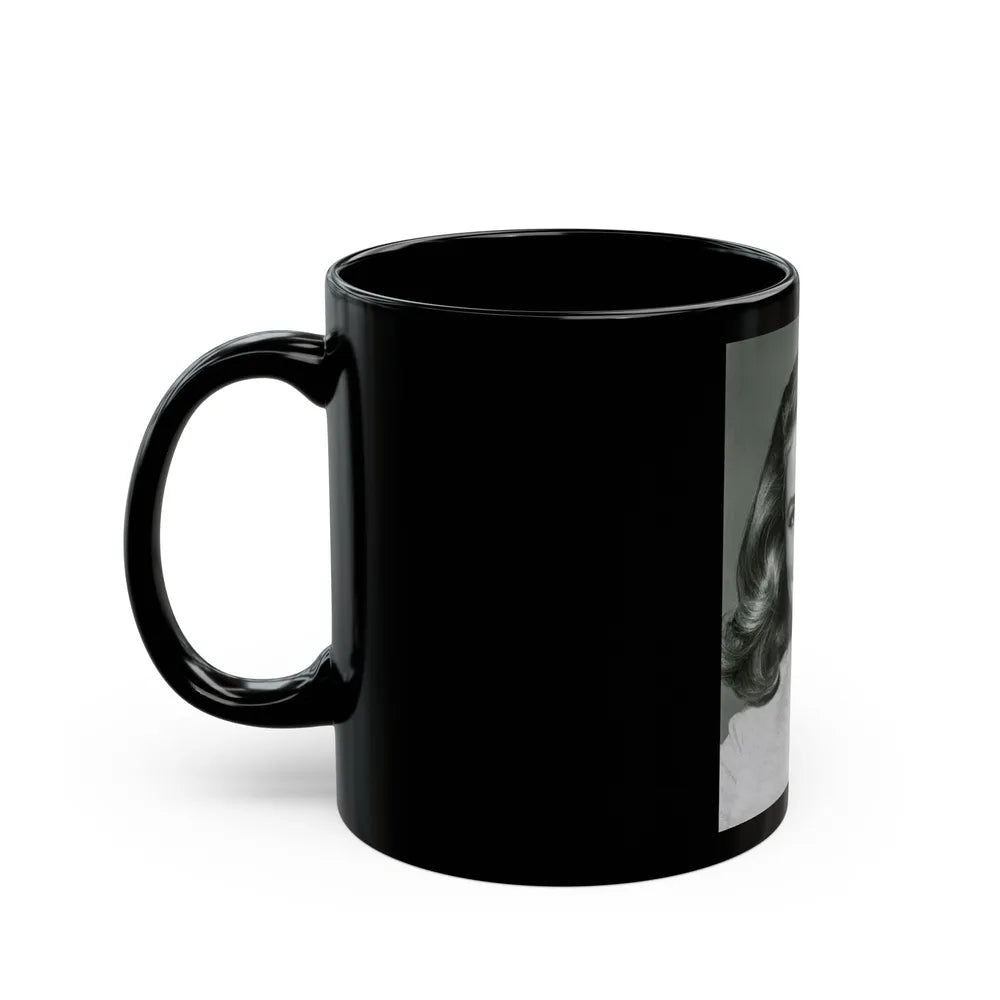 Elizabeth Montgomery #115 (Vintage Female Icon) Black Coffee Mug-Go Mug Yourself