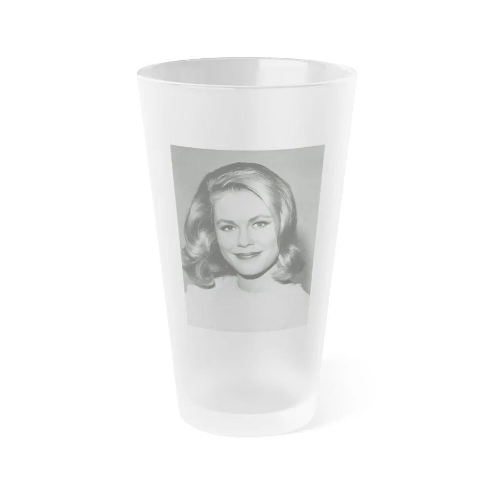 Elizabeth Montgomery #115 (Vintage Female Icon) Frosted Pint Glass 16oz-16oz-Frosted-Go Mug Yourself