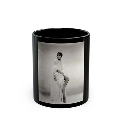 Elizabeth Montgomery #74 (Vintage Female Icon) Black Coffee Mug-11oz-Go Mug Yourself