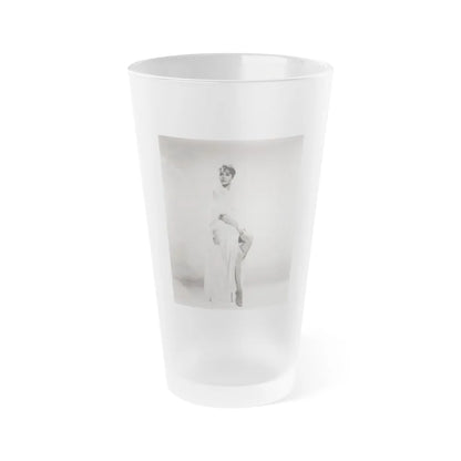 Elizabeth Montgomery #74 (Vintage Female Icon) Frosted Pint Glass 16oz-16oz-Frosted-Go Mug Yourself