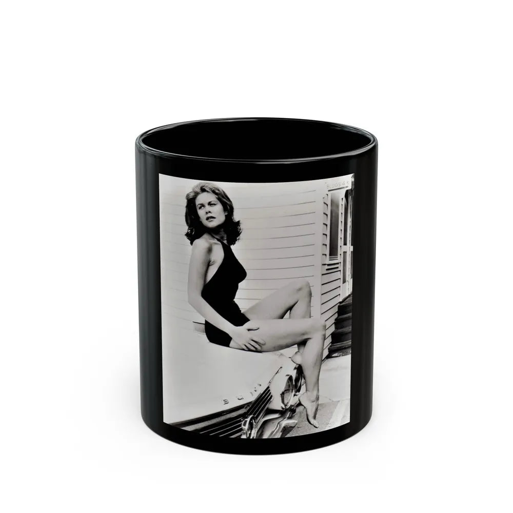 Elizabeth Montgomery #75 (Vintage Female Icon) Black Coffee Mug-11oz-Go Mug Yourself