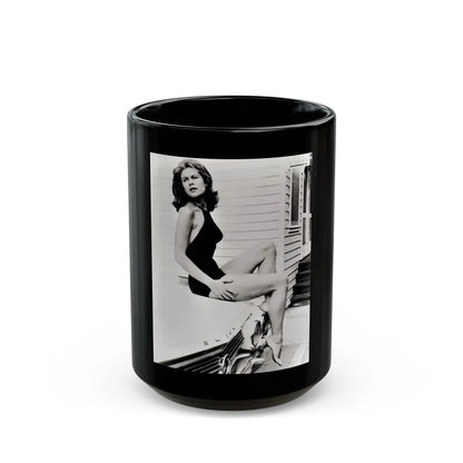 Elizabeth Montgomery #75 (Vintage Female Icon) Black Coffee Mug-15oz-Go Mug Yourself