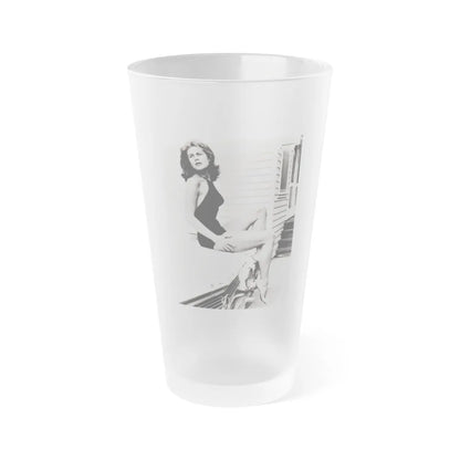 Elizabeth Montgomery #75 (Vintage Female Icon) Frosted Pint Glass 16oz-16oz-Frosted-Go Mug Yourself