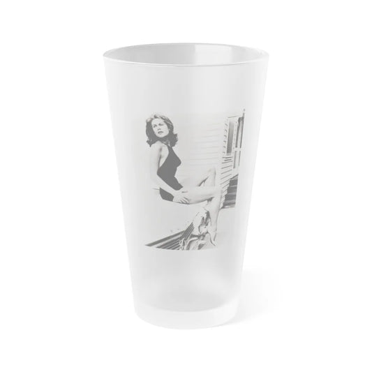 Elizabeth Montgomery #75 (Vintage Female Icon) Frosted Pint Glass 16oz-16oz-Frosted-Go Mug Yourself