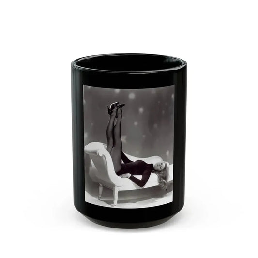 Elizabeth Montgomery #76 (Vintage Female Icon) Black Coffee Mug 15oz - Go Mug Yourself