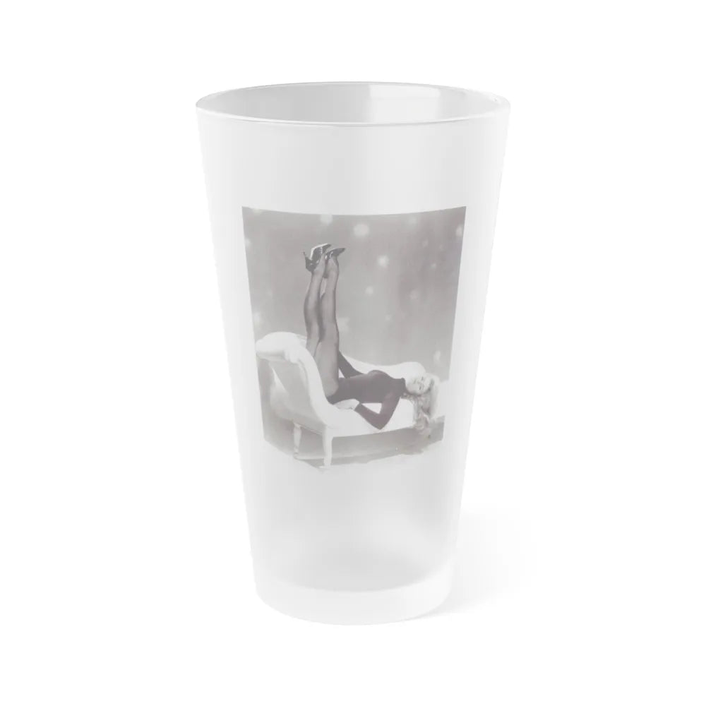 Elizabeth Montgomery #76 (Vintage Female Icon) Frosted Pint Glass 16oz-16oz-Frosted-Go Mug Yourself