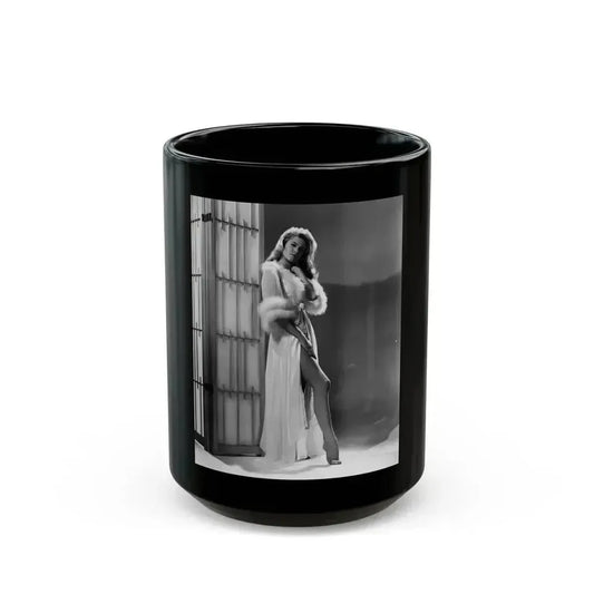 Elizabeth Montgomery #77 1 (Vintage Female Icon) Black Coffee Mug 15oz - Go Mug Yourself