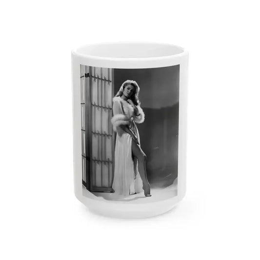Elizabeth Montgomery #77 1 (Vintage Female Icon) White Coffee Mug 15oz - Go Mug Yourself
