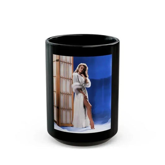 Elizabeth Montgomery #77 2 (Vintage Female Icon) Black Coffee Mug 15oz - Go Mug Yourself