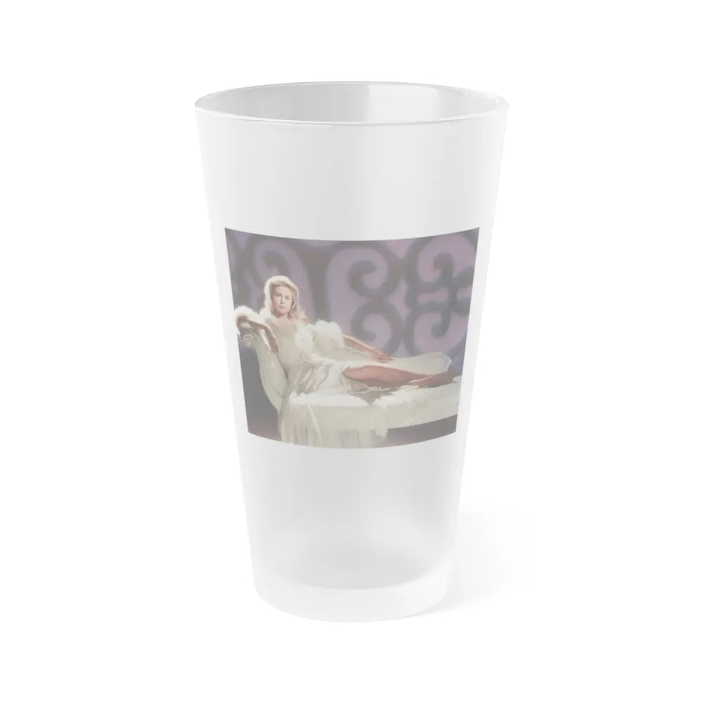 Elizabeth Montgomery #78 1 (Vintage Female Icon) Frosted Pint Glass 16oz-16oz-Frosted-Go Mug Yourself