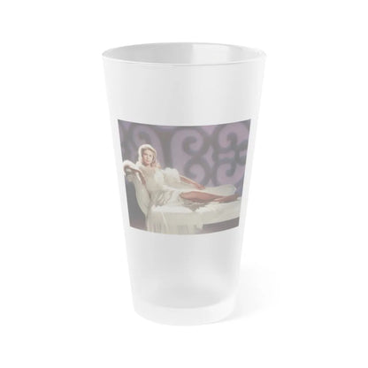 Elizabeth Montgomery #78 1 (Vintage Female Icon) Frosted Pint Glass 16oz-16oz-Frosted-Go Mug Yourself