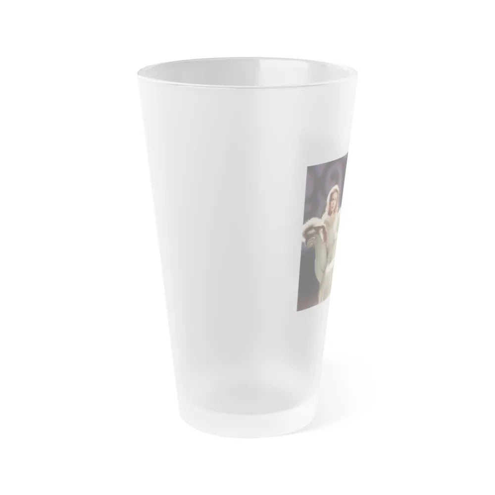 Elizabeth Montgomery #78 1 (Vintage Female Icon) Frosted Pint Glass 16oz-Go Mug Yourself