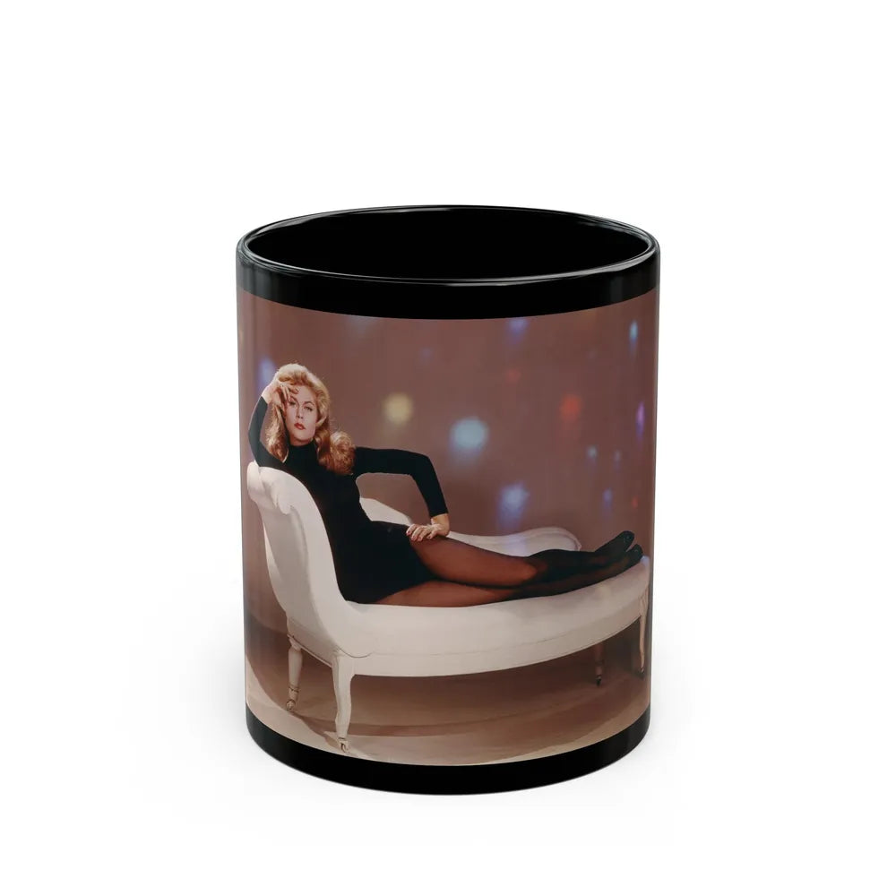 Elizabeth Montgomery #79 (Vintage Female Icon) Black Coffee Mug-11oz-Go Mug Yourself