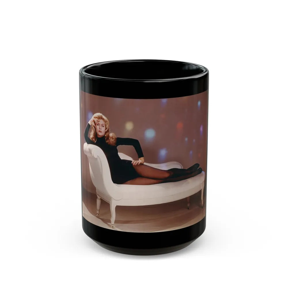 Elizabeth Montgomery #79 (Vintage Female Icon) Black Coffee Mug-15oz-Go Mug Yourself