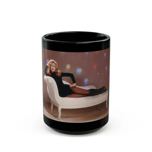 Elizabeth Montgomery #79 (Vintage Female Icon) Black Coffee Mug 15oz - Go Mug Yourself