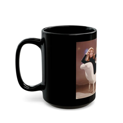 Elizabeth Montgomery #79 (Vintage Female Icon) Black Coffee Mug-Go Mug Yourself