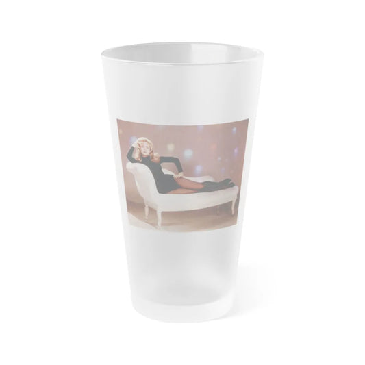 Elizabeth Montgomery #79 (Vintage Female Icon) Frosted Pint Glass 16oz-16oz-Frosted-Go Mug Yourself