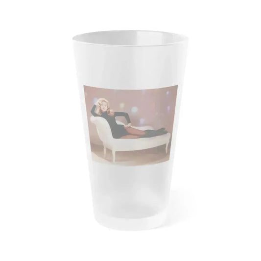 Elizabeth Montgomery #79 (Vintage Female Icon) Frosted Pint Glass 16oz 16oz Frosted - Go Mug Yourself