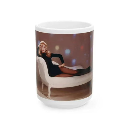 Elizabeth Montgomery #79 (Vintage Female Icon) White Coffee Mug 15oz - Go Mug Yourself