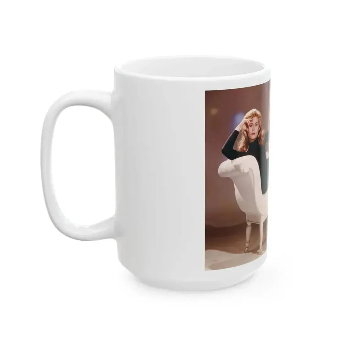 Elizabeth Montgomery #79 (Vintage Female Icon) White Coffee Mug - Go Mug Yourself