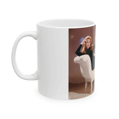 Elizabeth Montgomery #79 (Vintage Female Icon) White Coffee Mug - Go Mug Yourself