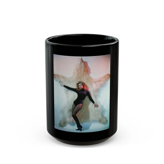 Elizabeth Montgomery #80 (Vintage Female Icon) Black Coffee Mug-15oz-Go Mug Yourself