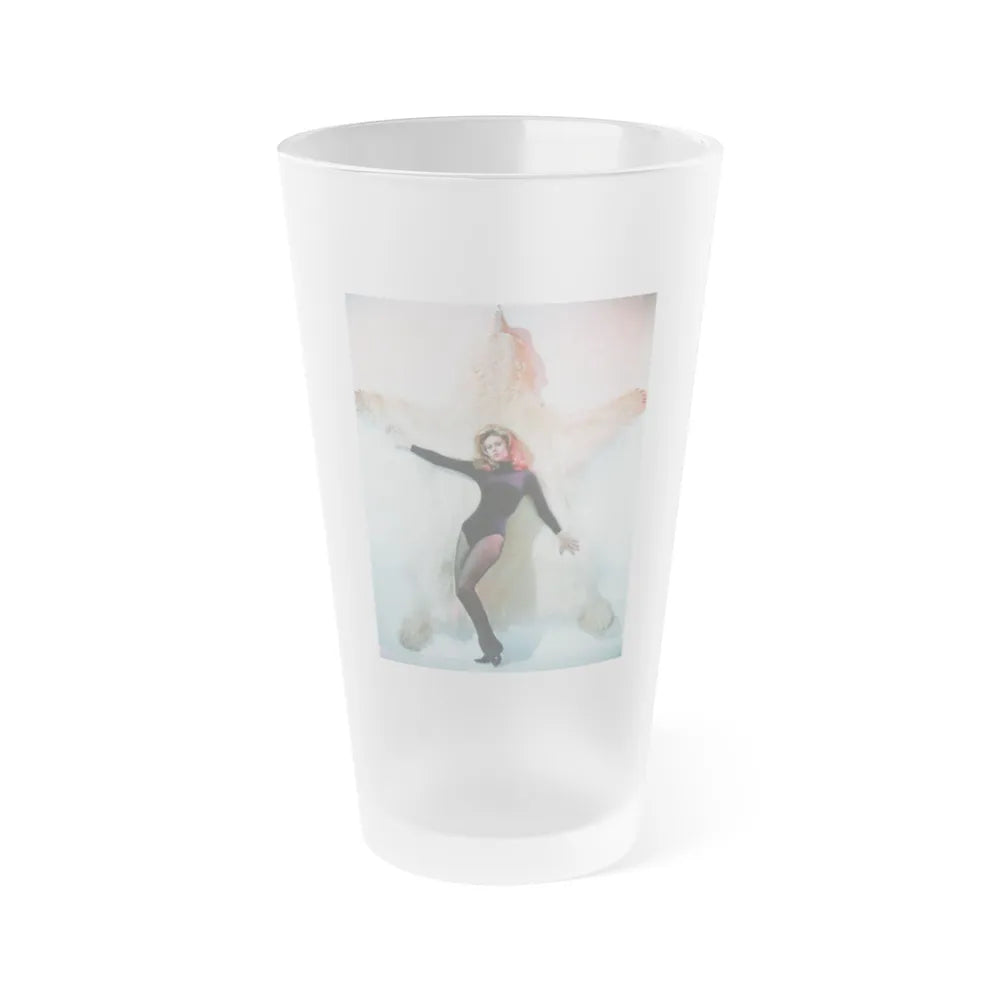 Elizabeth Montgomery #80 (Vintage Female Icon) Frosted Pint Glass 16oz-16oz-Frosted-Go Mug Yourself