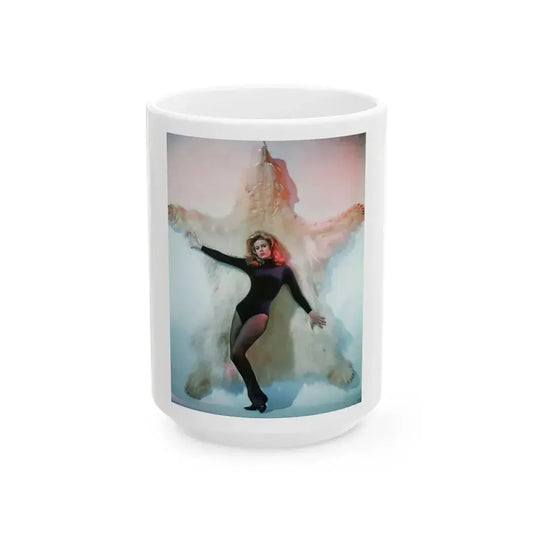 Elizabeth Montgomery #80 (Vintage Female Icon) White Coffee Mug 15oz - Go Mug Yourself