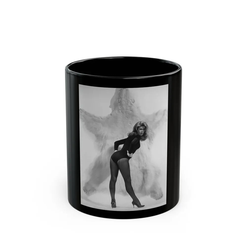 Elizabeth Montgomery #81 (Vintage Female Icon) Black Coffee Mug-11oz-Go Mug Yourself