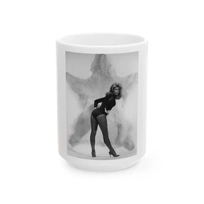 Elizabeth Montgomery #81 (Vintage Female Icon) White Coffee Mug 15oz - Go Mug Yourself