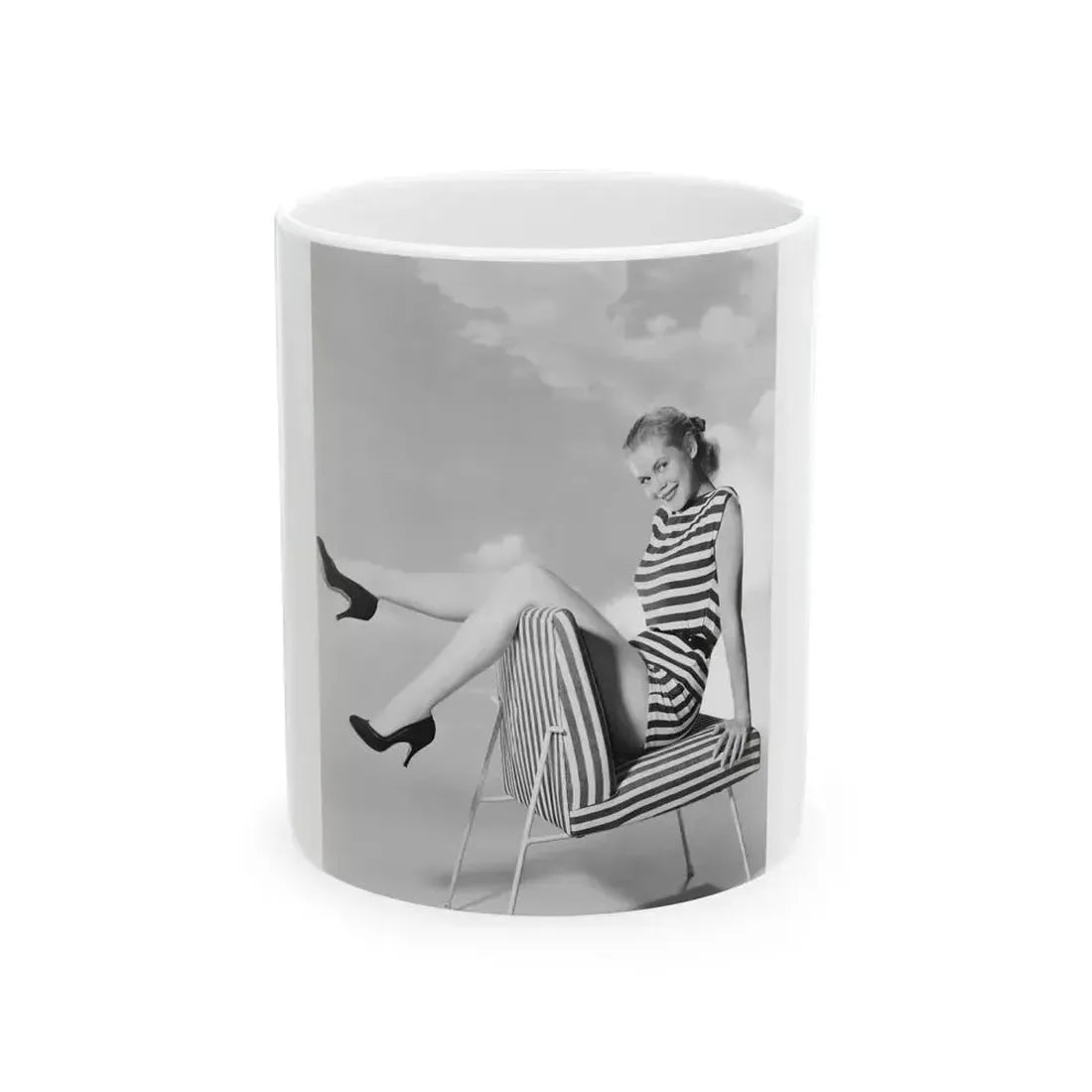 Elizabeth Montgomery #82 (Vintage Female Icon) White Coffee Mug 11oz - Go Mug Yourself