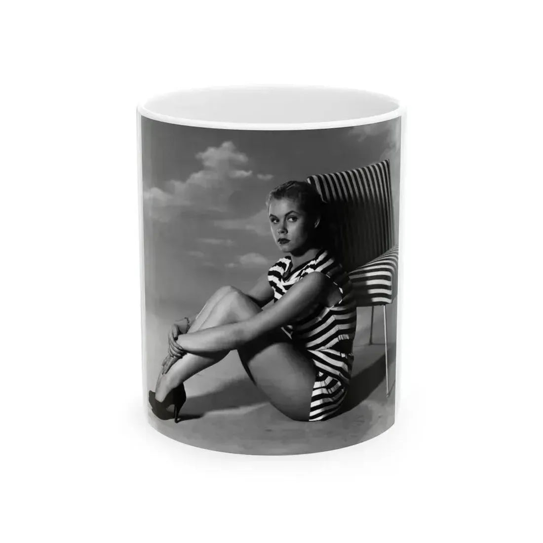 Elizabeth Montgomery #83 (Vintage Female Icon) White Coffee Mug 11oz - Go Mug Yourself