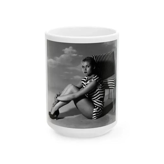 Elizabeth Montgomery #83 (Vintage Female Icon) White Coffee Mug 15oz - Go Mug Yourself