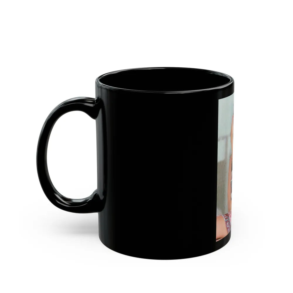 Elizabeth Montgomery #84 (Vintage Female Icon) Black Coffee Mug-Go Mug Yourself