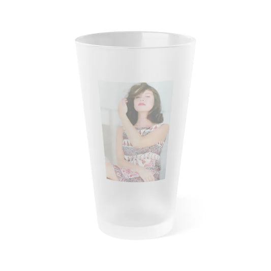 Elizabeth Montgomery #84 (Vintage Female Icon) Frosted Pint Glass 16oz-16oz-Frosted-Go Mug Yourself