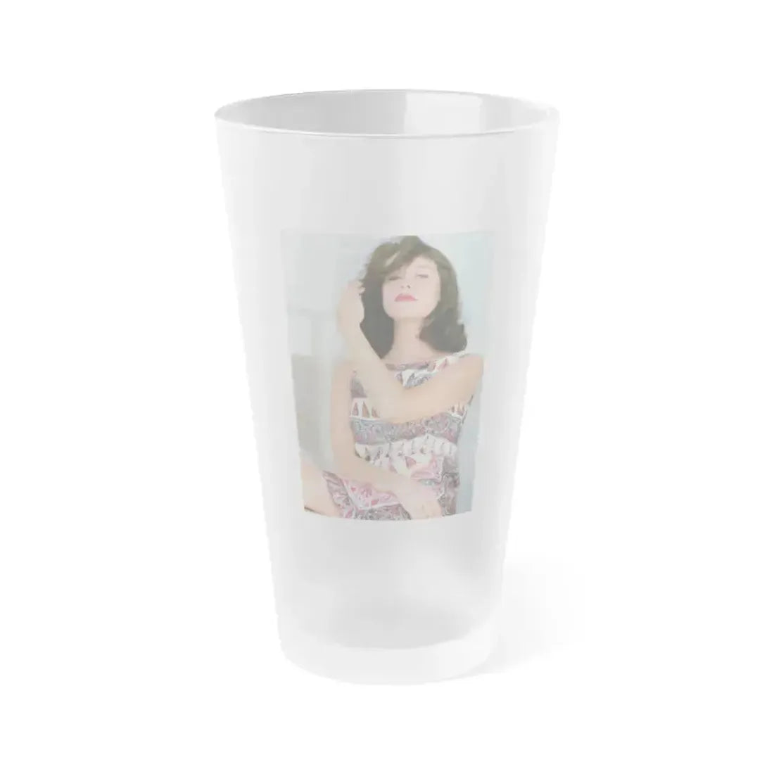 Elizabeth Montgomery #84 (Vintage Female Icon) Frosted Pint Glass 16oz 16oz Frosted - Go Mug Yourself
